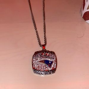 Patriots World Champions Necklace